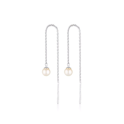 Pearl Thread Earrings