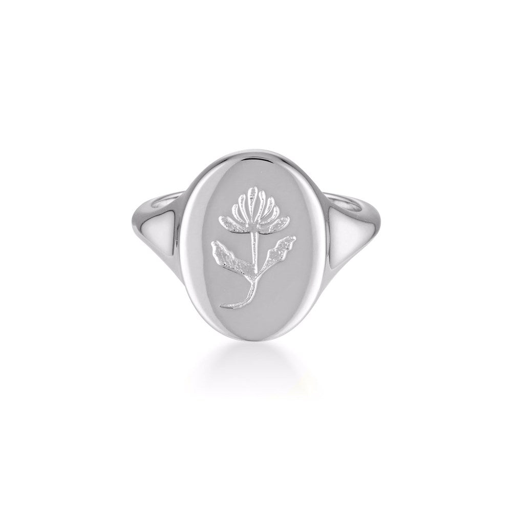 Waratah Signet Ring