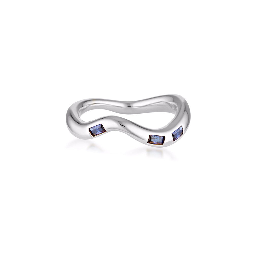 Cascade Ring - Created Sapphire