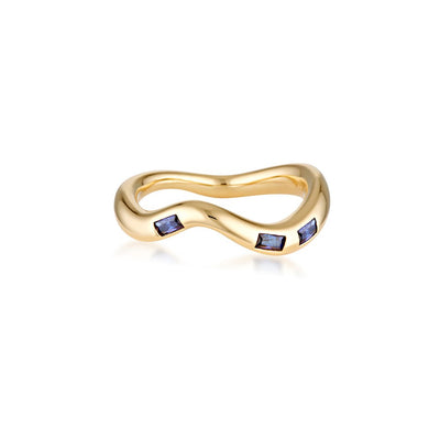 Cascade Ring - Created Sapphire