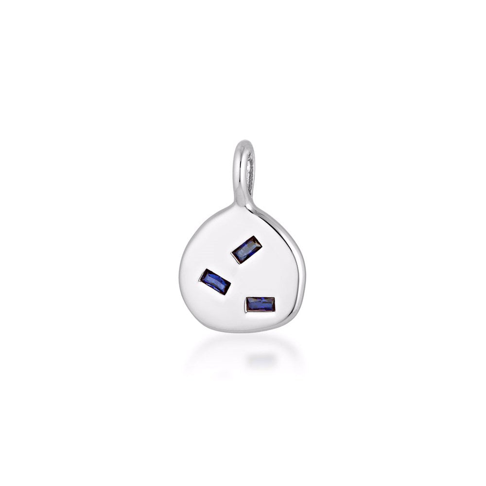 Cascade Pendant - Created Sapphire