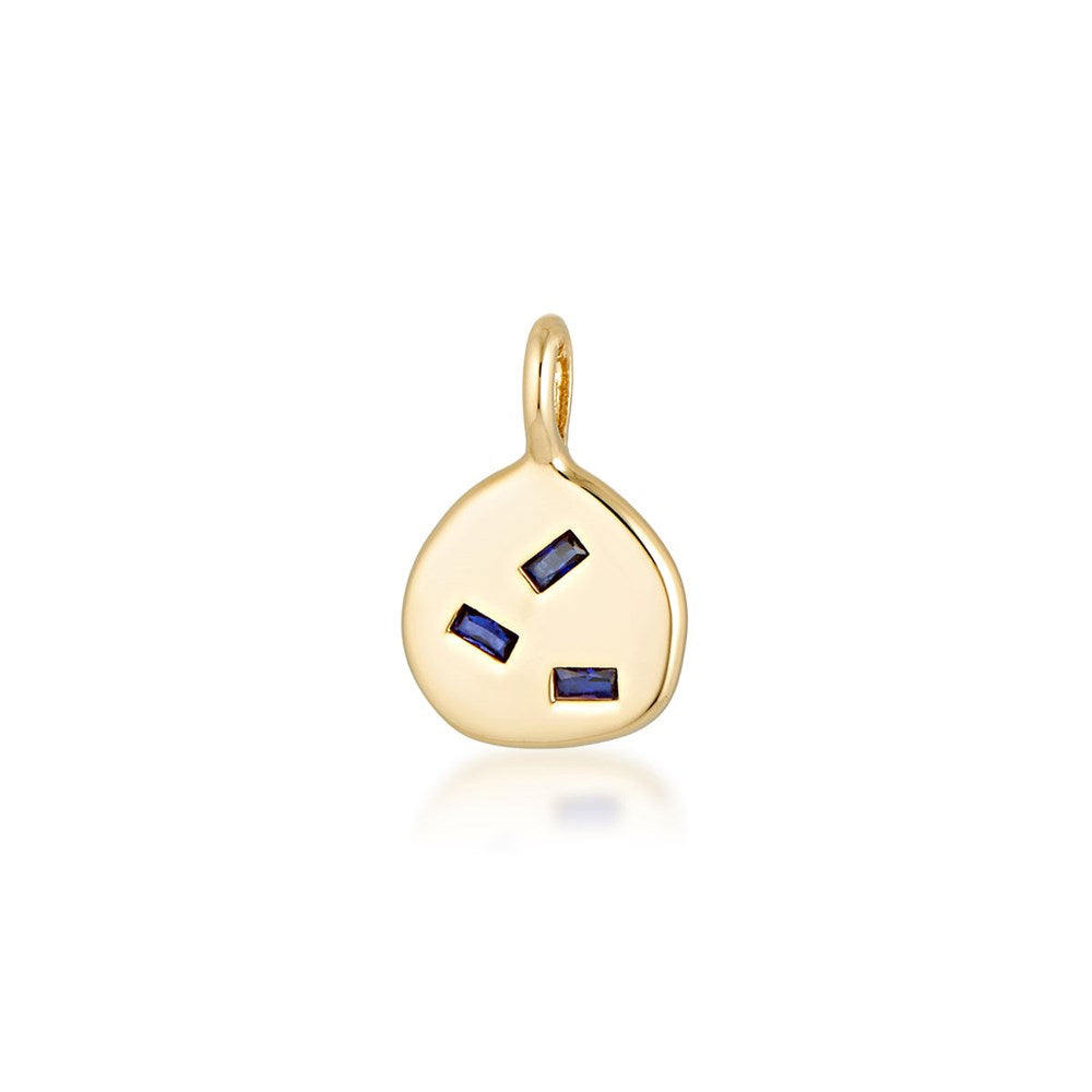 Cascade Pendant - Created Sapphire