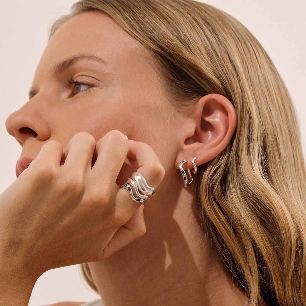 Cascade Ring - Created Sapphire