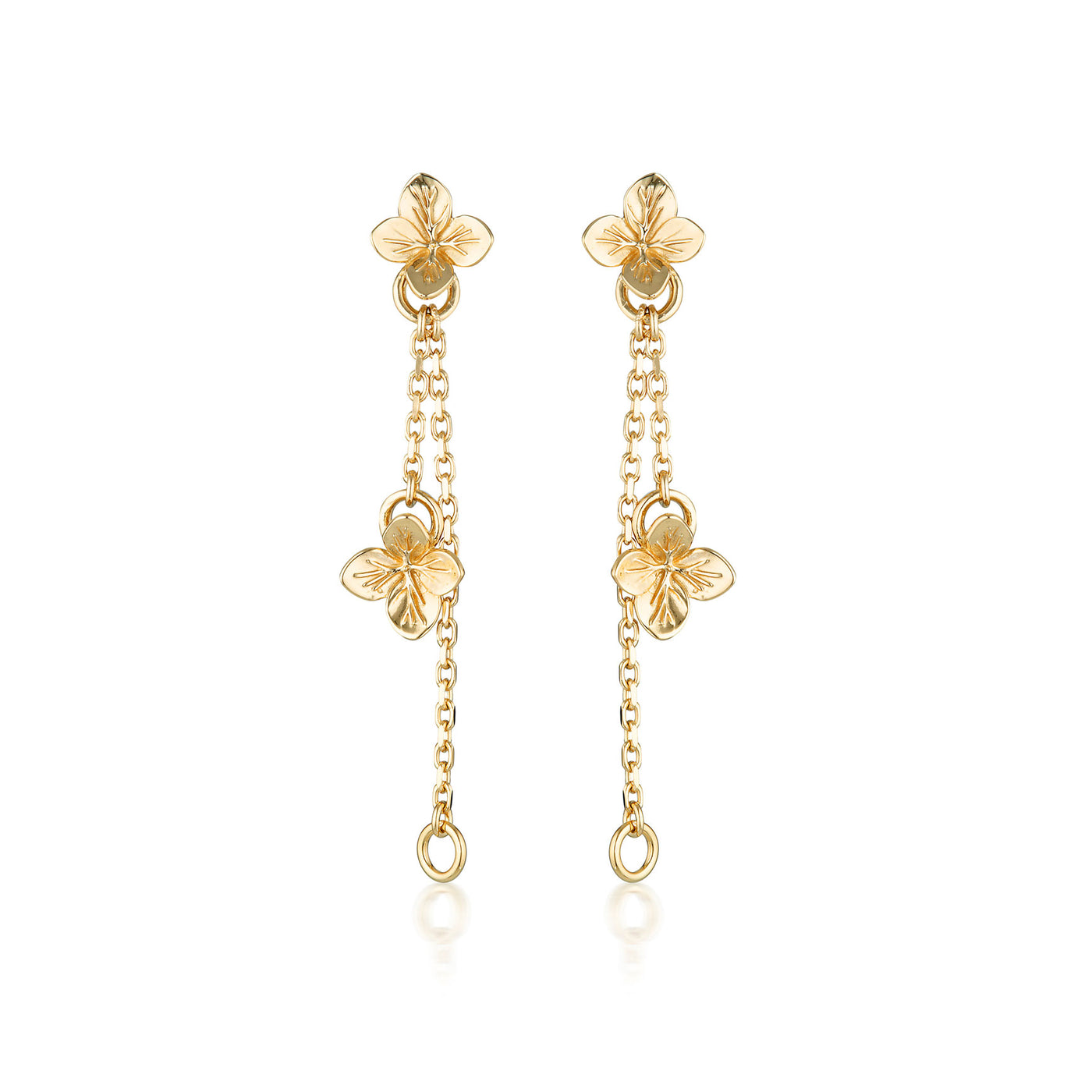 Hydrangea Chain Drop earrings – Linda Tahija Jewellery