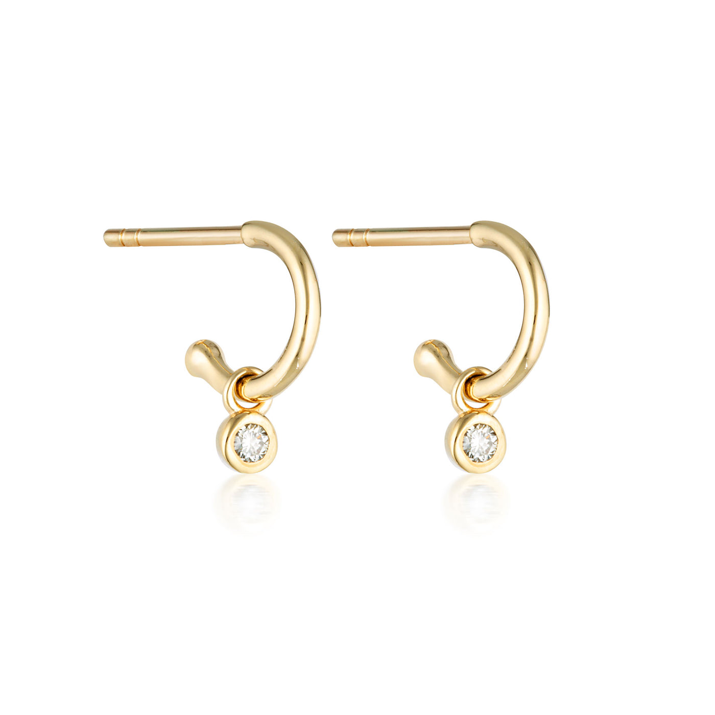 Legacy Diamond Hoop Earrings - 9k