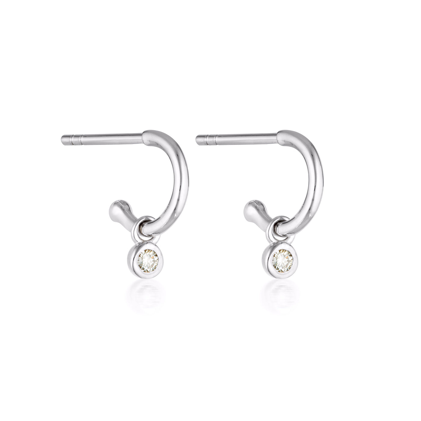 Legacy Diamond Hoop Earrings - 9k